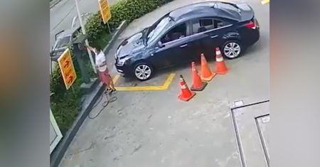 Moment nieuwagi w Brazylii. Zuchwała kradzież z samochodu