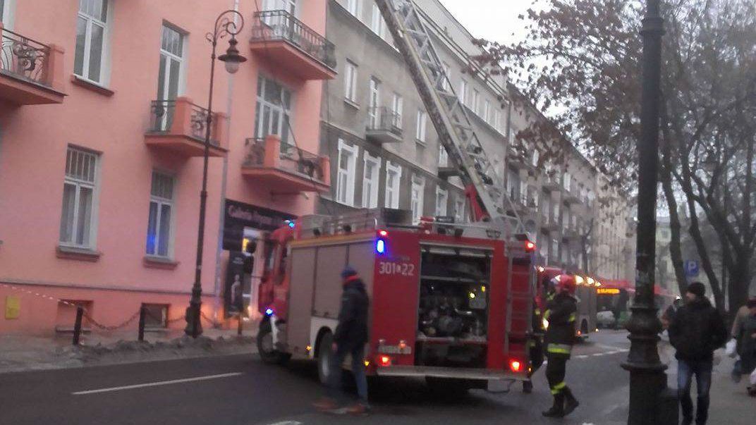 Pożar na ul. Narutowicza w Lublinie