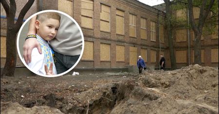 Prosił rodziców aby przyjść do szkoły. Wokół były tylko ruiny