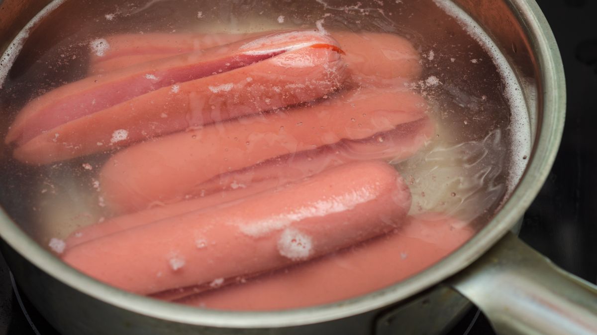 Gotujące się parówki