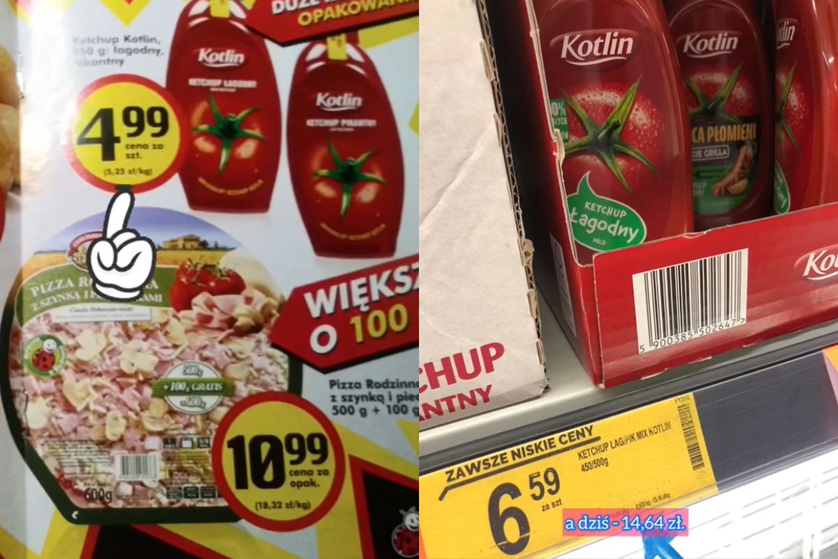 Tiktokerka pokazała, jak zmieniała się cena ketchupu