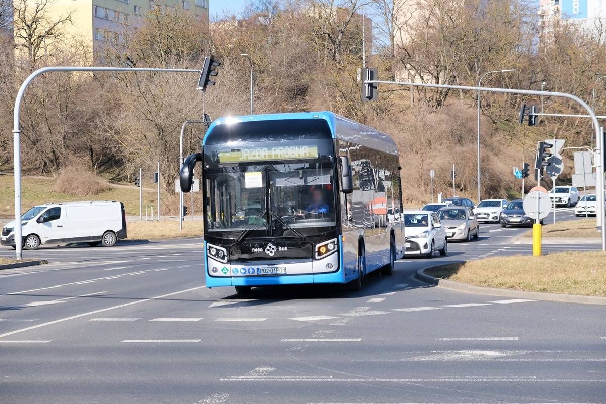 NesoBus testuje na ulicach Lublina autobus wodorowy wyprodukowany dla Chełma
