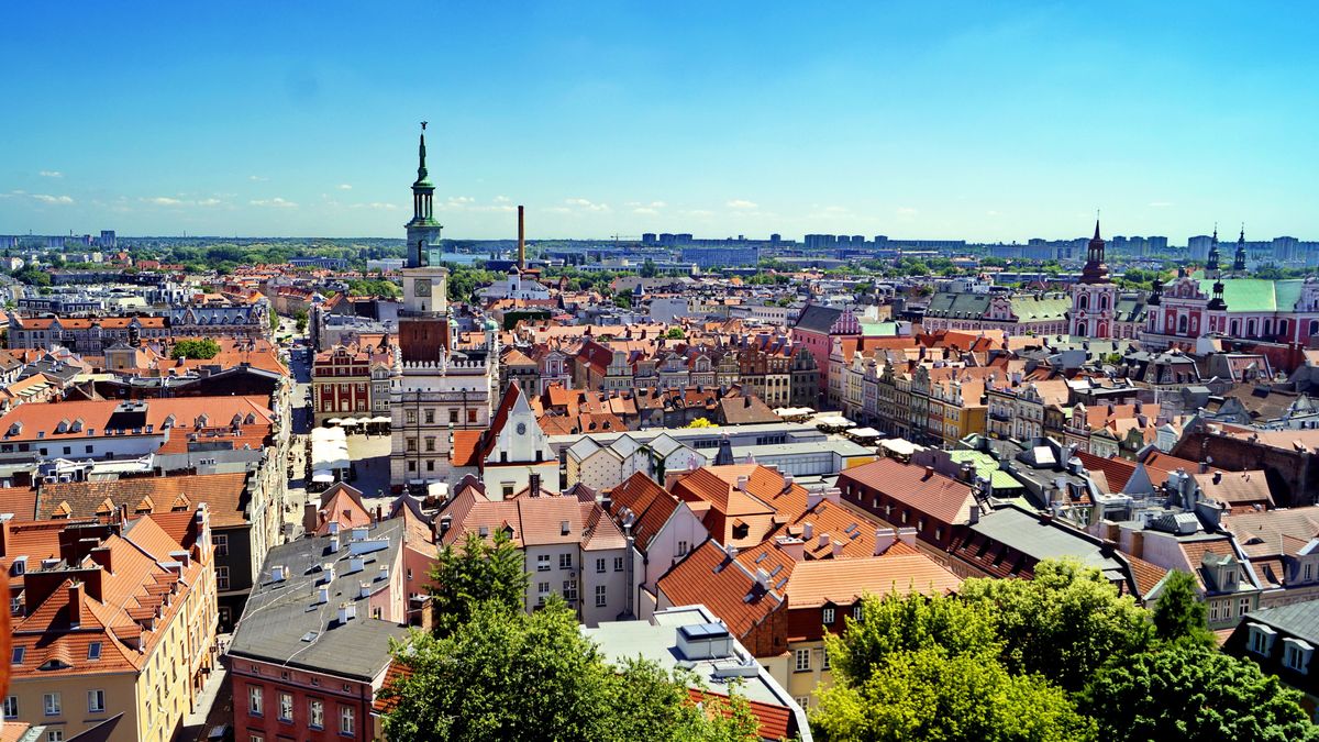Poznań z lotu ptaka