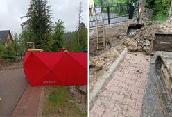 Akcja ratunkowa w Zakopanem. Ziemia przysypała mężczyznę