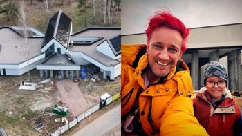 Michał Wiśniewski zawitał z 5-letnim synem na budowę willi, w której miał zamieszkać z Polą (FOTO)