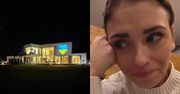 Klaudia Halejcio podświetliła swoją willę za 9 milionów kolorami ukraińskiej flagi. Szybko USUNĘŁA POST (FOTO)
