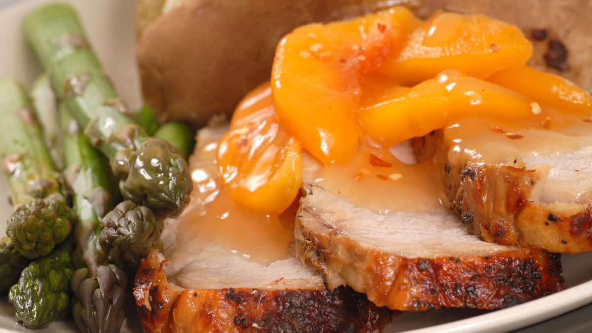 Schab w owocowej glazurze