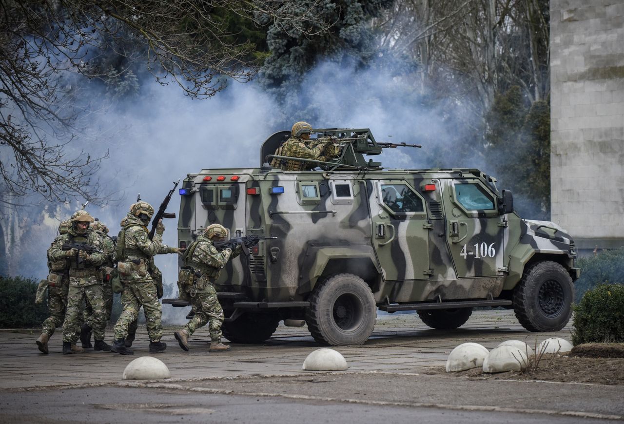 Ćwiczenia militarne ukraińskich wojsk 