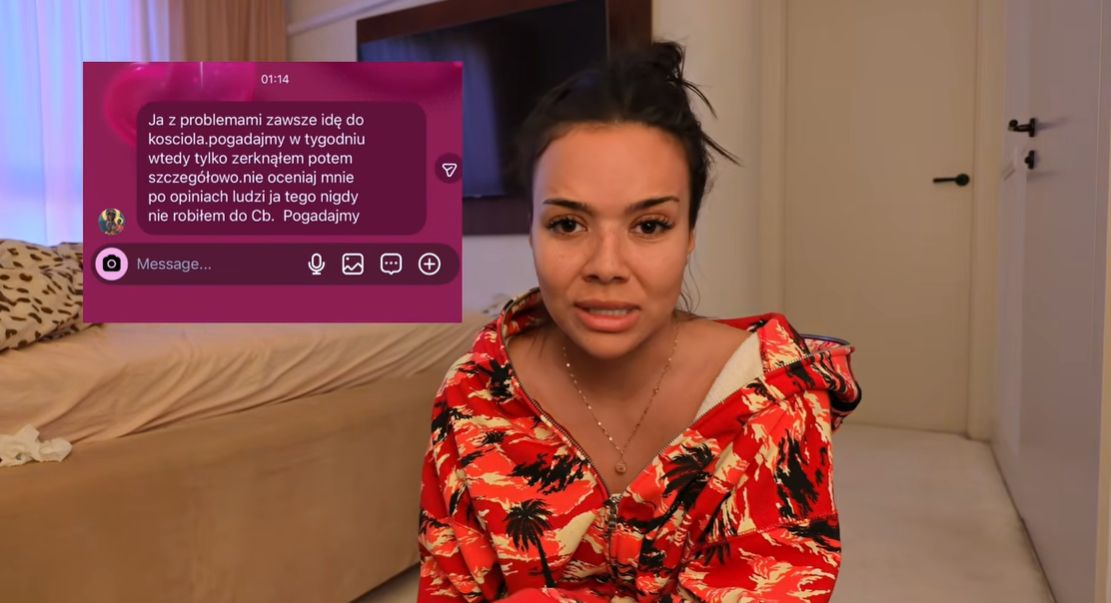 Lexy Chaplin pokazała wiadomość od stalkera