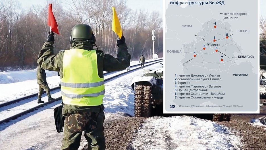 Białoruś. Rosyjskie transporty mają problemy z dotarciem na front