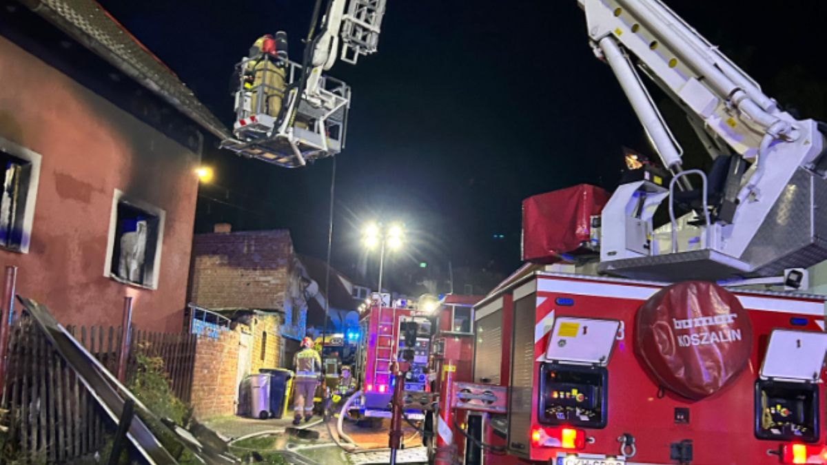 Tragiczny pożar w Gniewie. Nie żyją kobieta i dziecko
