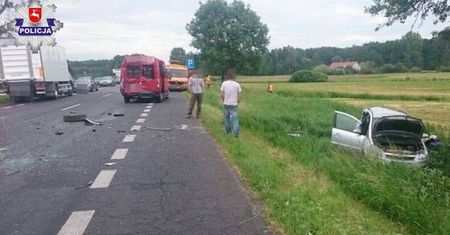 Wypadek w Sitańcu. Wśród poszkodowanych kobieta w ciąży