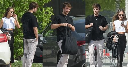 Maciej Musiał przywiózł partnerkę na trening mercedesem za 200 tysięcy złotych. Przyszli zwycięzcy "Tańca z Gwiazdami"? (ZDJĘCIA)