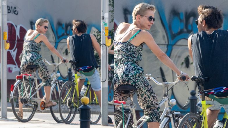 Magdalena Cielecka i Bartosz Gelner przyłapani podczas rowerowej przejażdżki