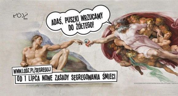 Łódź zachęca do segregacji odpadów memami z arcydziełami malarstwa