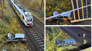 Jelenia Góra: Opel spadł z wiaduktu. Za kierownicą 18-latka