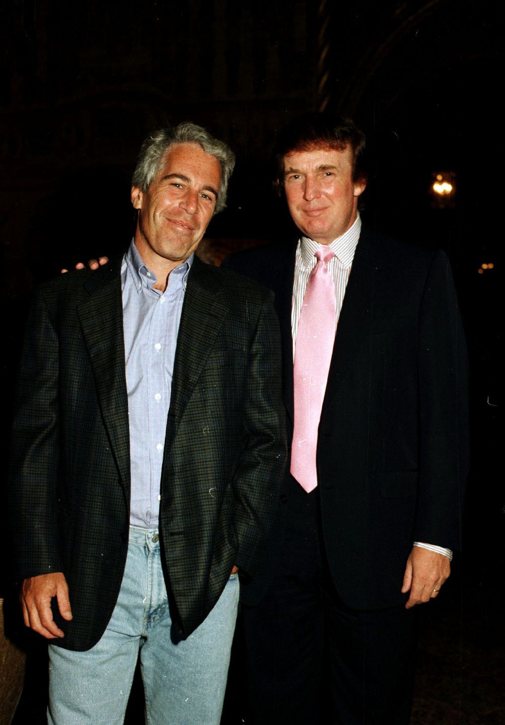 Jeffrey Epstein i Donald Trump, luty 1997. 