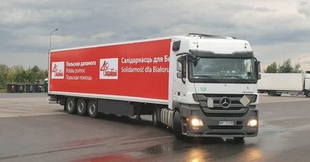 Białoruś. Polskie MSZ interweniuje ws. zatrzymania transportu ze wsparciem dla strajkujących