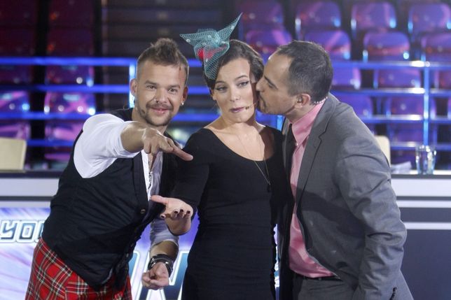 Michał Piróg, Anna Mucha i Agustin Egurrola na planie "You Can Dance"