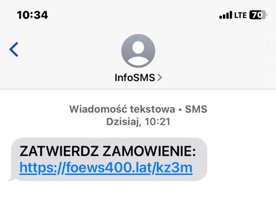 Fałszywy SMS do czytelniczki