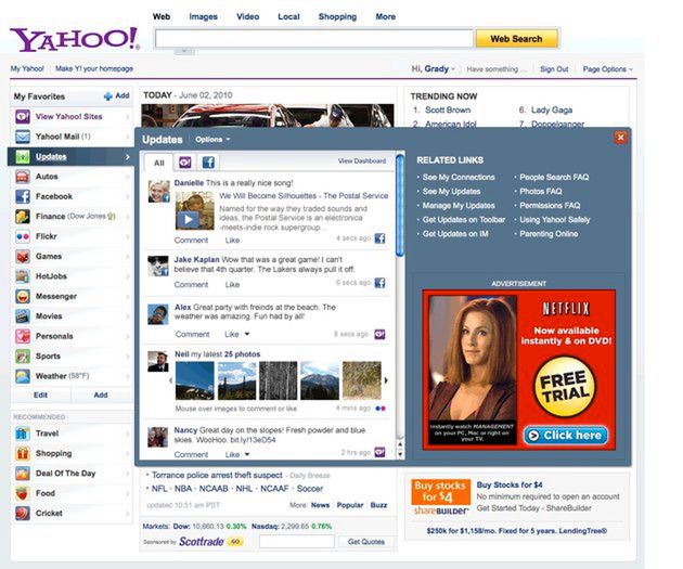 Yahoo Pulse, czyli romans z Facebookiem 5