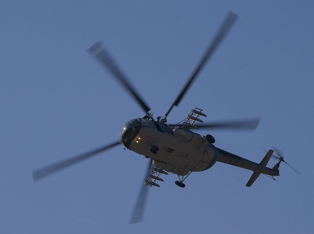 Śmigłowce Mi-17 mogą także przenosić uzbrojenie na doczepianych pylonach