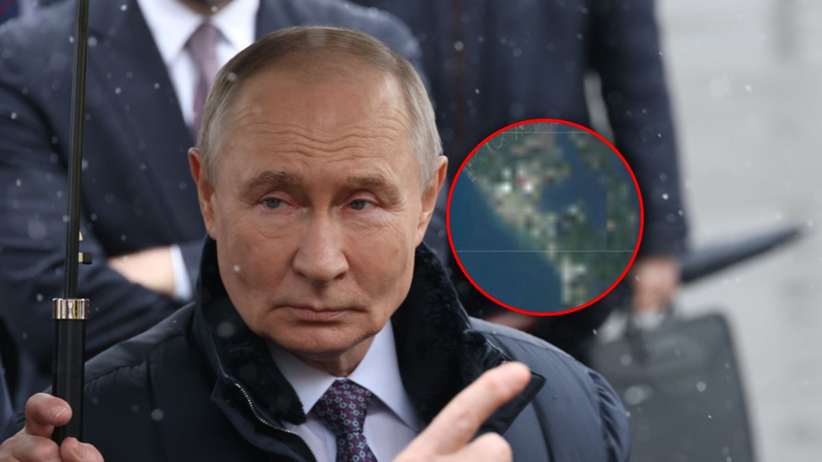 Rezydencja Putina wymazana z map.