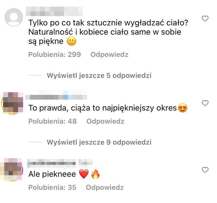 Komentarze internautów pod zdjęciem Lil Masti 