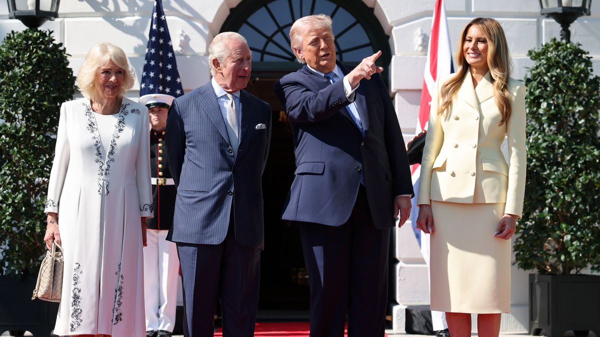 King Charles III And Queen Camilla Begin State Visit To The United States Of America
WASHINGTON, DC - APRIL 27: Queen Camilla, King Charles III, U.S. President Donald Trump and First Lady Melania Trump on day one of the State Visit of King Charles III and Queen Camilla to the United States of America, on April 27, 2026 in Washington, DC. King Charles III and Queen Camilla will visit the nation's capital, New York City, and Virginia during the trip arranged to celebrate the United States of America's 250th anniversary of its independence. (Photo by Chris Jackson/Getty Images)
Chris Jackson