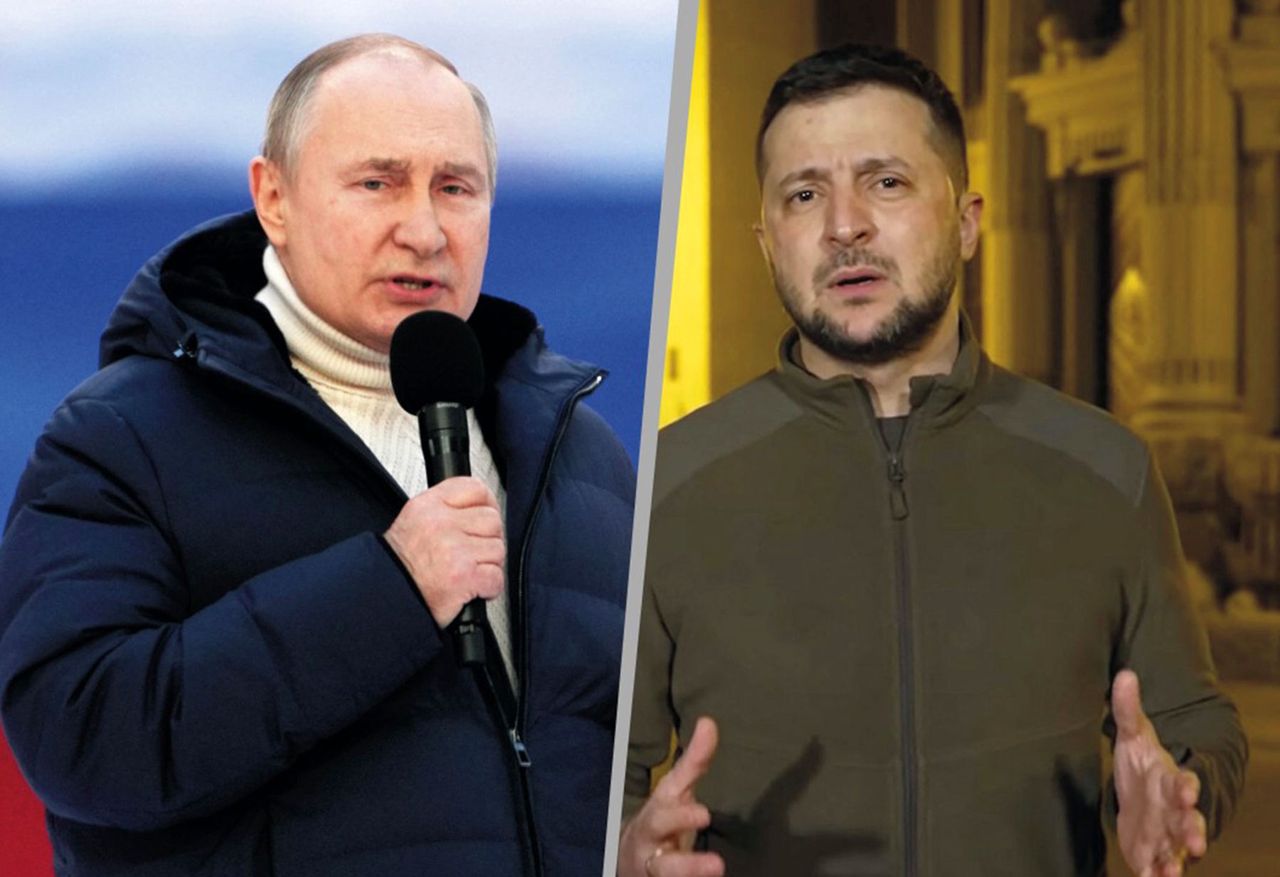 Władimir Putin i Wołodymyr Zełenski