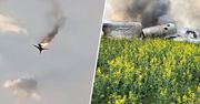 Moment zestrzelenia Tu-22M3. Rosyjski bombowiec runął na ziemię