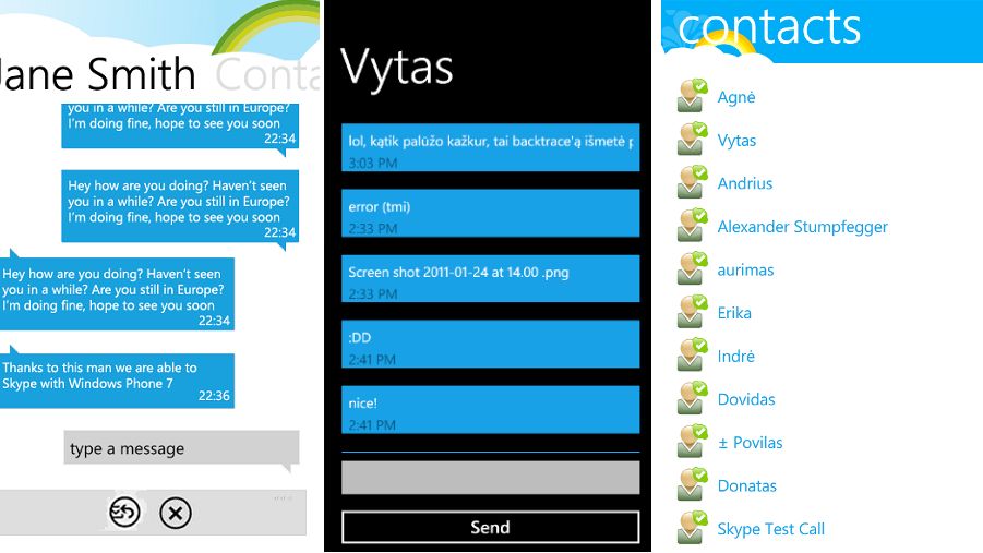 Trwają prace nad Skype dla Windows Phone 7 1