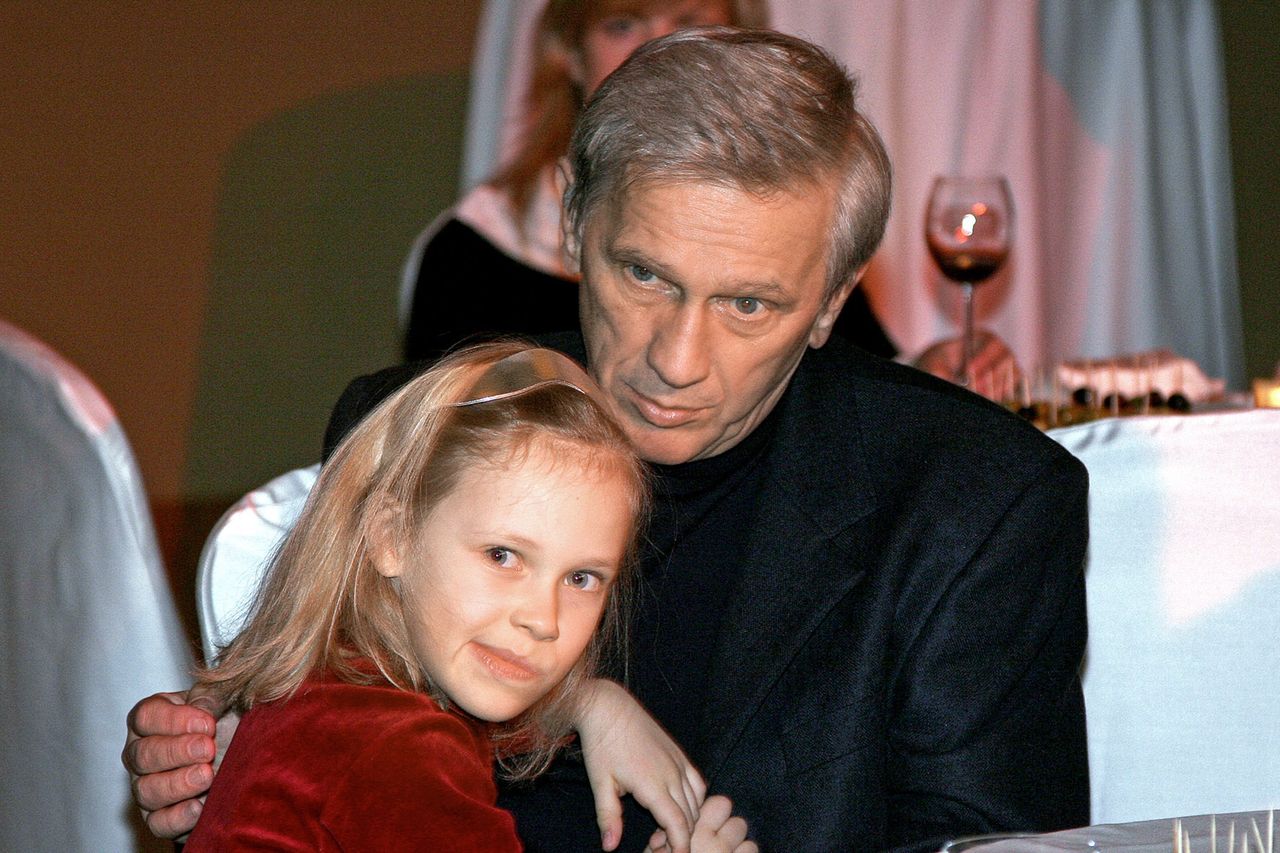 Jan Englert z córką Heleną w 2007 roku