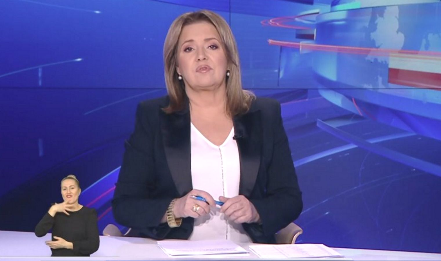 Danuta Holecka zatrudniła się w TVP w 1993 r. 12 grudnia 2023 r. miała po raz ostatni poprowadzić "Wiadomości"