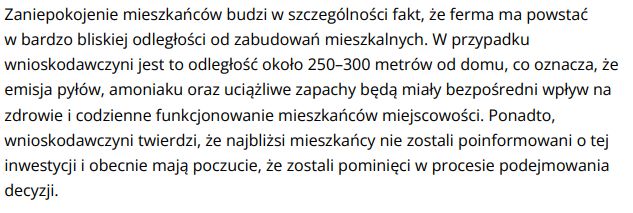 Część złożonego dokumentu 