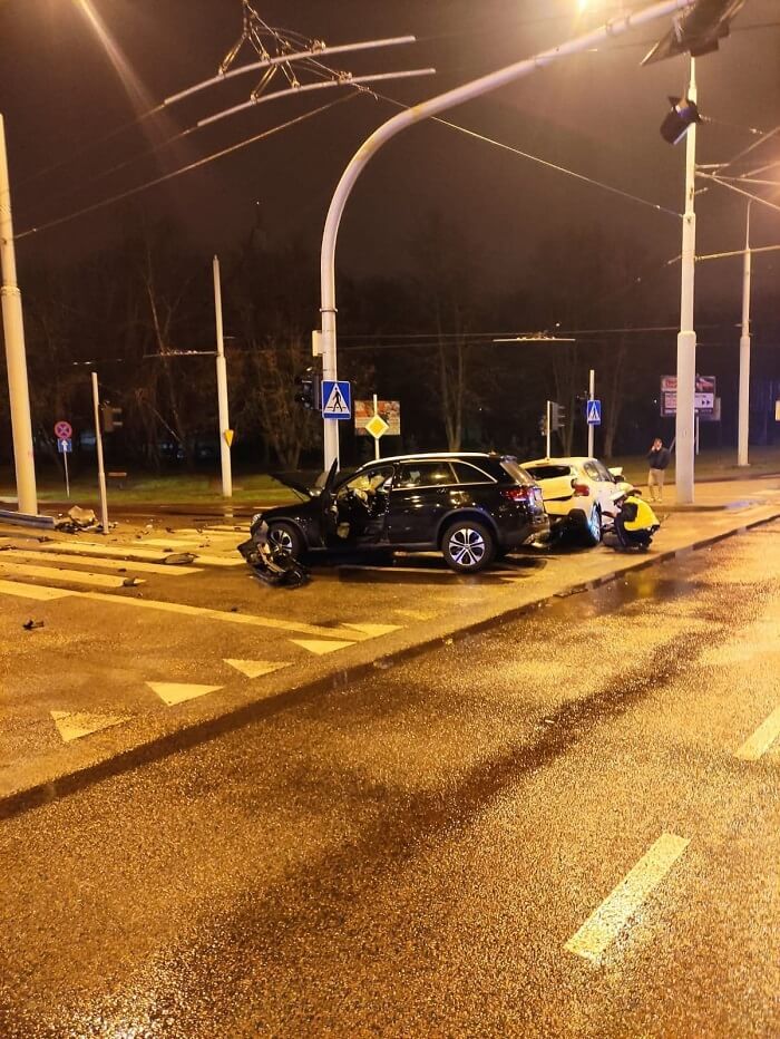 Nocny wypadek na al. Kraśnickiej w Lublinie