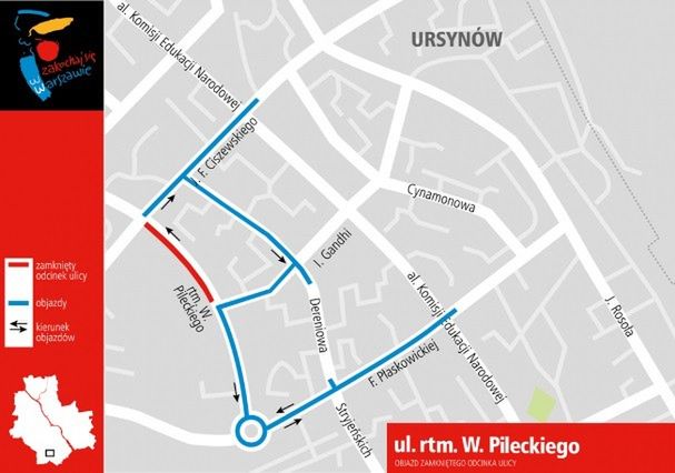 Rusza przebudowa ulicy Pileckiego na Ursynowie