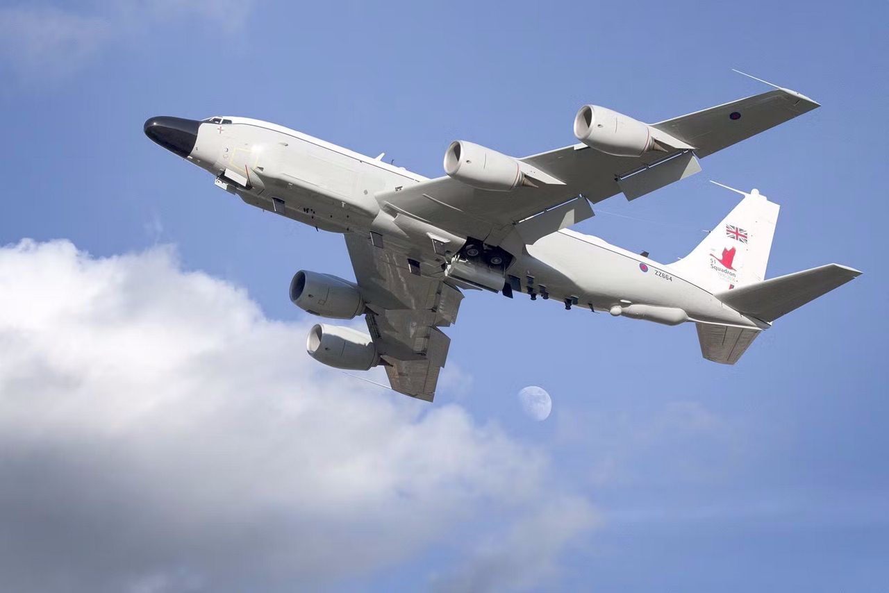 Brytyjski samolot rozpoznawczy RC-135W Airseeker