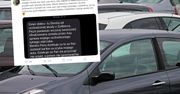 Obcierka na parkingu w Warszawie. SMS od kobiety podbija internet