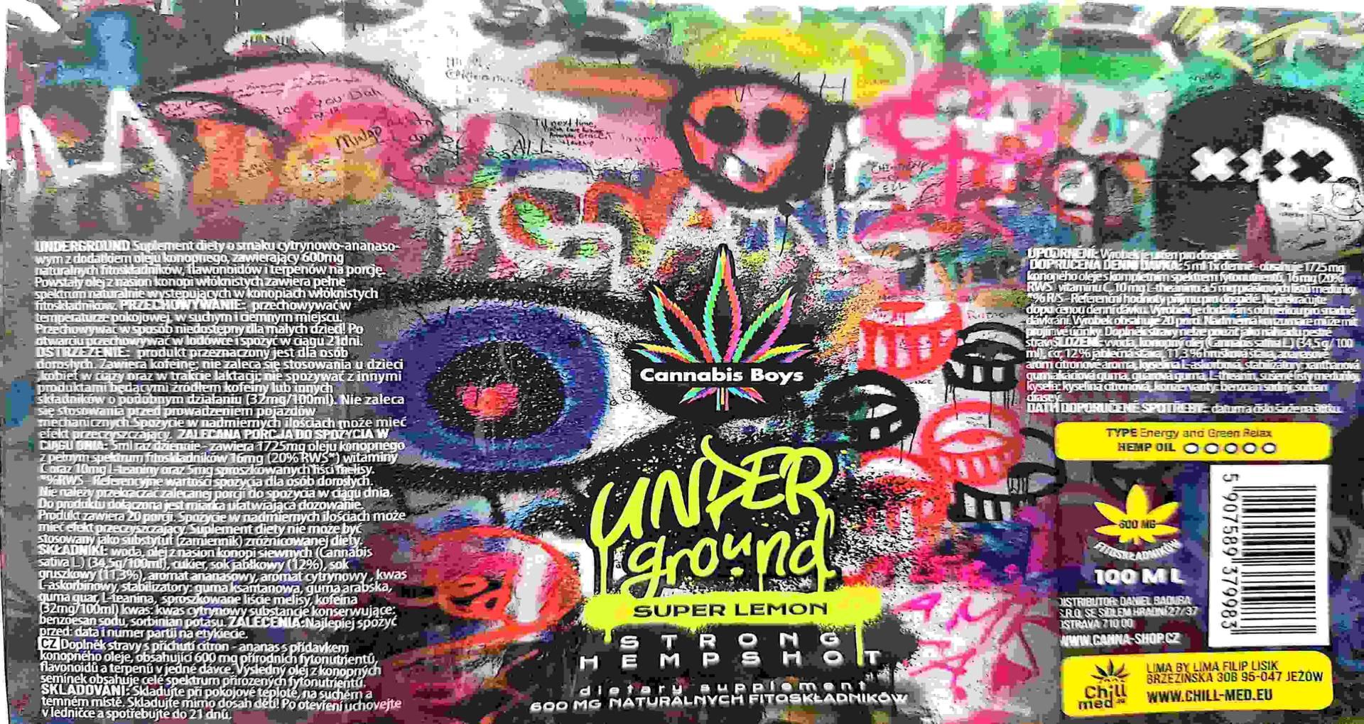 Opakowanie suplementu diety Underground Super Lemon