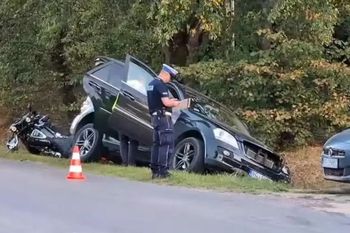 "To była próba zabójstwa". 36-latek wjechał w motocyklistę pod Gołdapią