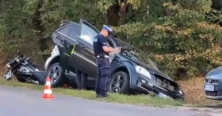 "To była próba zabójstwa". 36-latek wjechał w motocyklistę pod Gołdapią