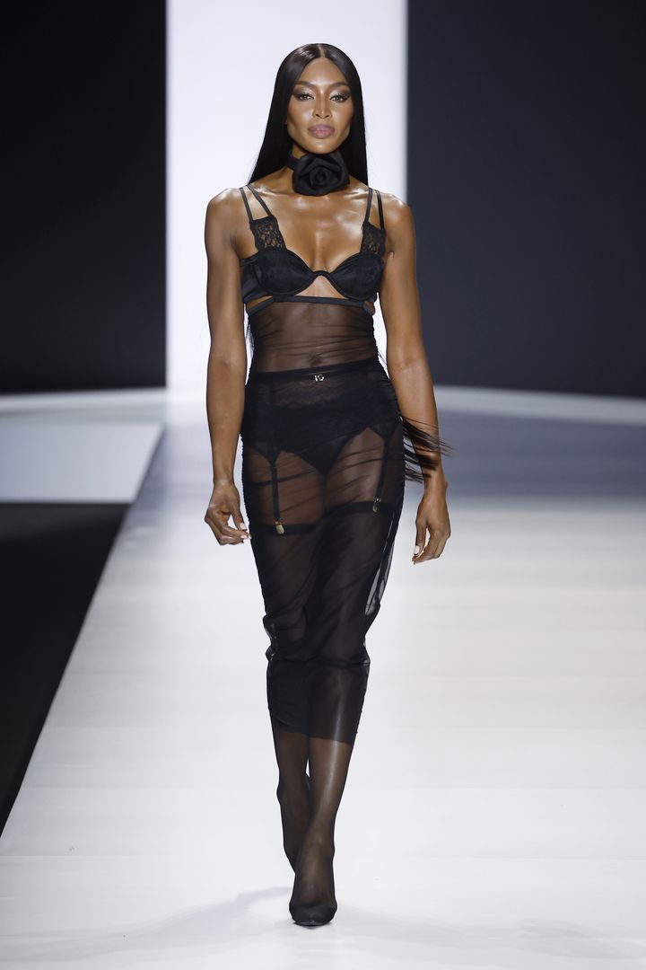 Naomi Campbell szła w pokazie Dolce&Gabbana 