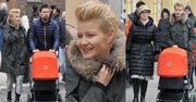 Kożuchowska z mężem, matką i synkiem w Krakowie (ZDJĘCIA)