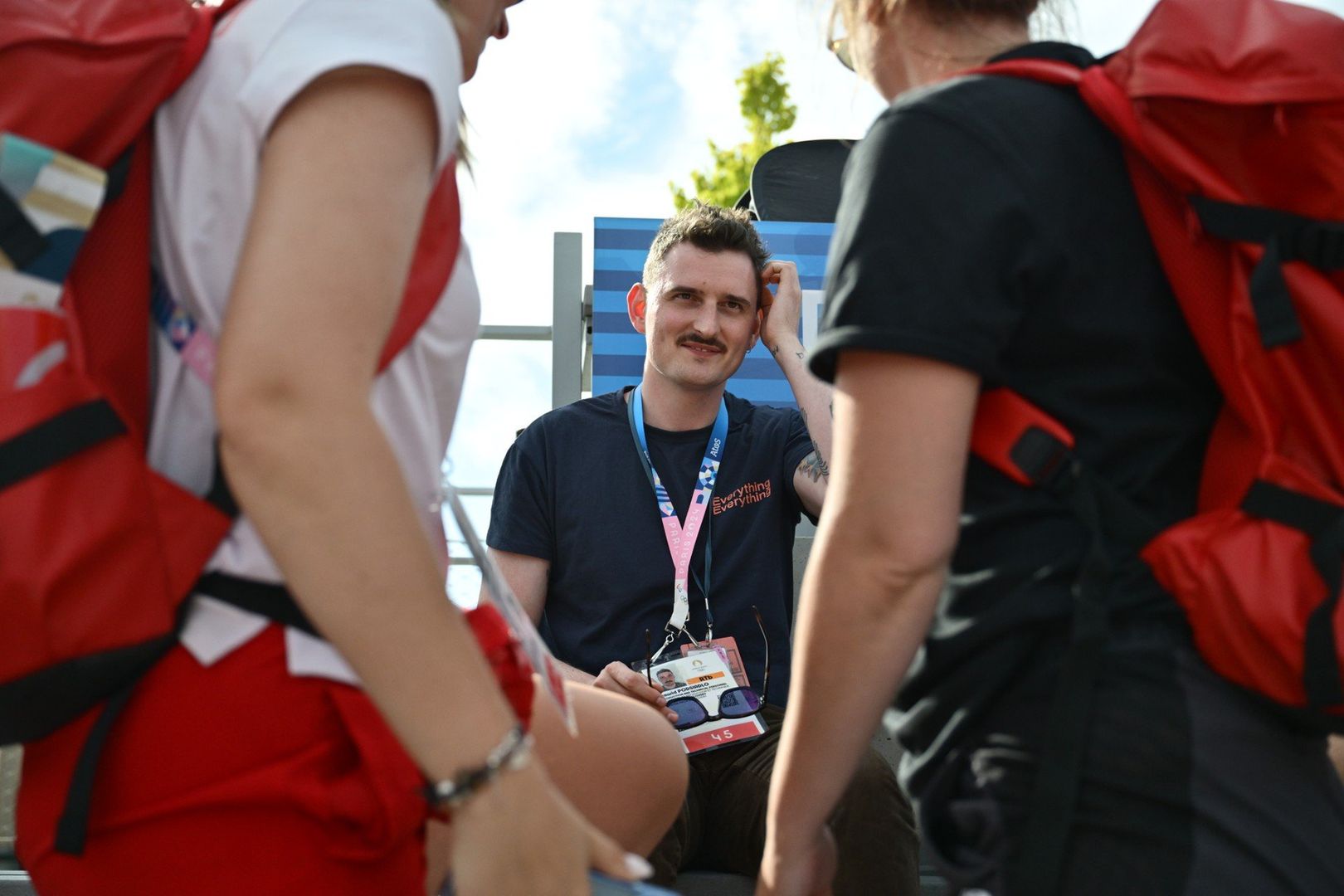28.07.2024 Francja Paryż Letnie Igrzyska Olimpijskie olimpiada Tenis ziemny Nz Dawid Podsiadło Fot. Szymon Gruchalski / Polska Press