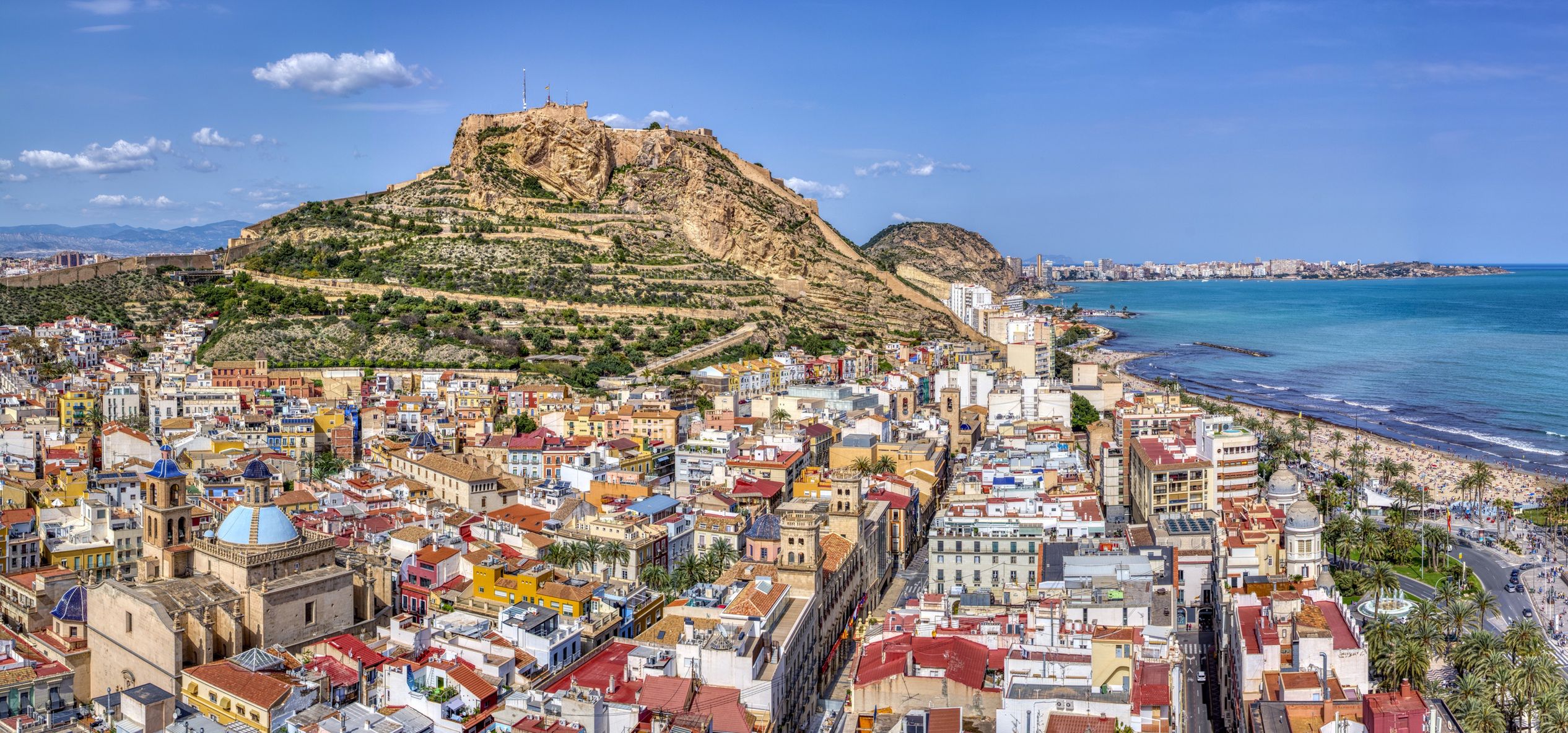 Alicante with the cathedral and the castle of Santa Barbara, Spain.Aerial view of Alicante with the cathedral and the castle of Santa Barbara.StockPhotoAsturlandscape, spanish, mediterranean, barbara, vacation, santa, building, alacant, picturesque, fortification, scenic, beautiful, famous, holiday