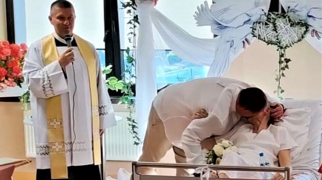 Pani Dorota i pan Krzysztof pobrali się w szpitalu 