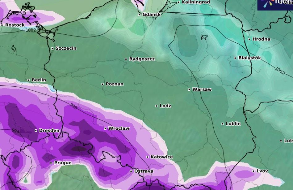 Śnieg spadnie na południu