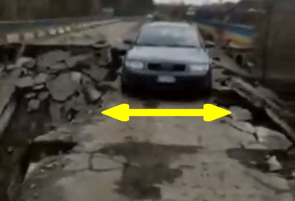 Nowa codzienność ukraińskich kierowców. Tak wygląda przejazd mostem