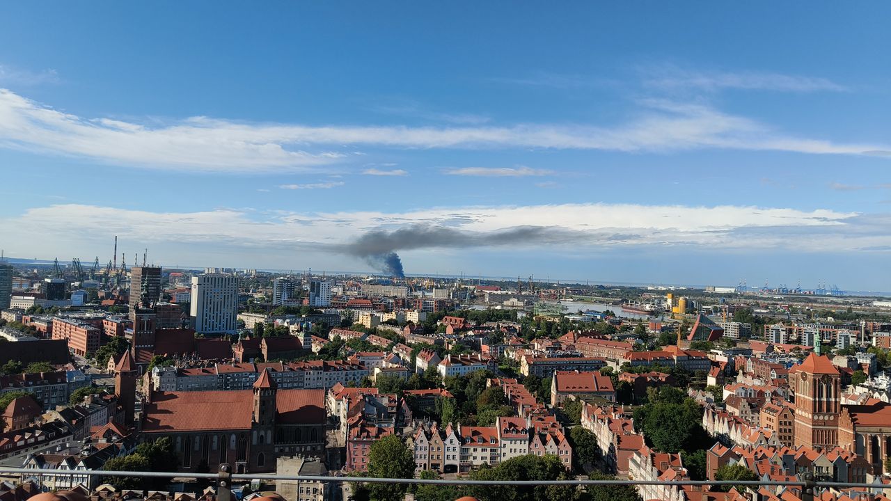 Pożar w Gdańsku (zdjęcie dostaliśmy na Dzieje się WP